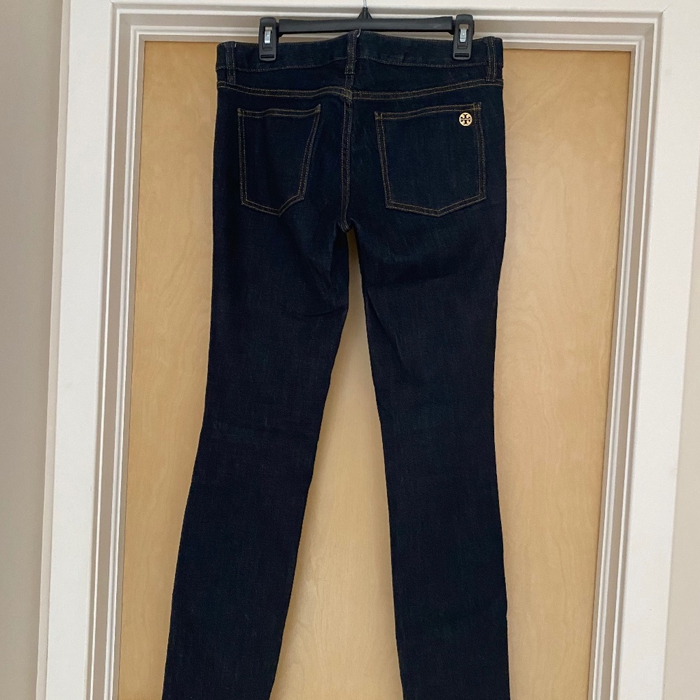 Tory Burch dark denim straight leg jeans size 28